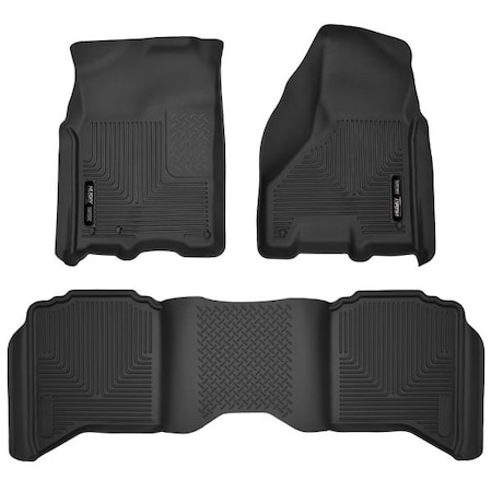 Husky Liners 09-18 RAM 1500 CREW CAB/10-18 RAM 2500/3500 FRONT/2ND SEAT FLOOR LINER 53608